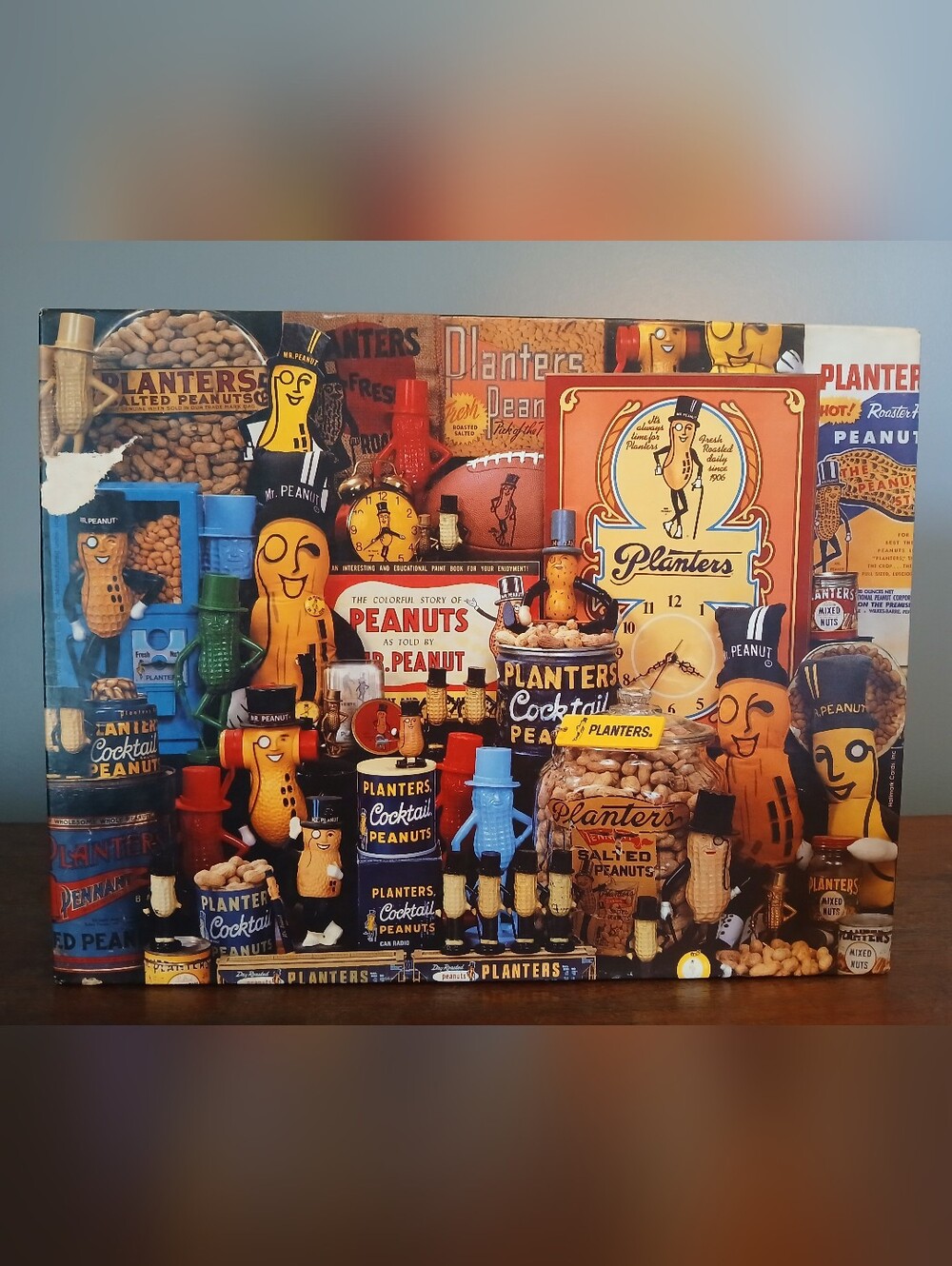 Vintage Planters 500 Pc Puzzle Just Nuts About Mr. Peanut, Springbok Hallmark
